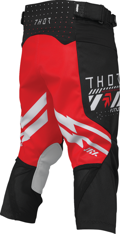 THOR Youth Launchmode Futura Pants - Black and Red, Part Number 2903-2606