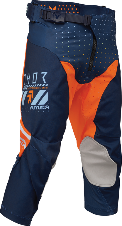 THOR Youth Launchmode Futura Pants - Navy/Orange, Part Number 2903-2613