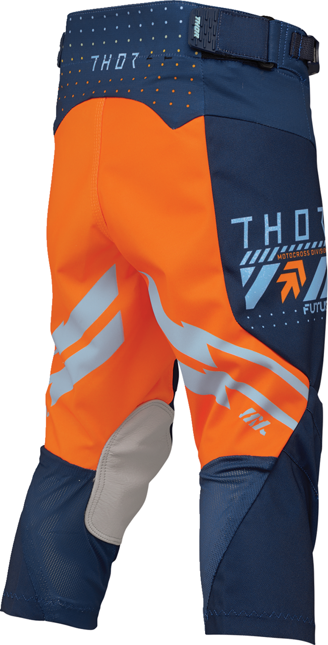THOR Youth Launchmode Futura Pants - Navy/Orange, Part Number 2903-2613