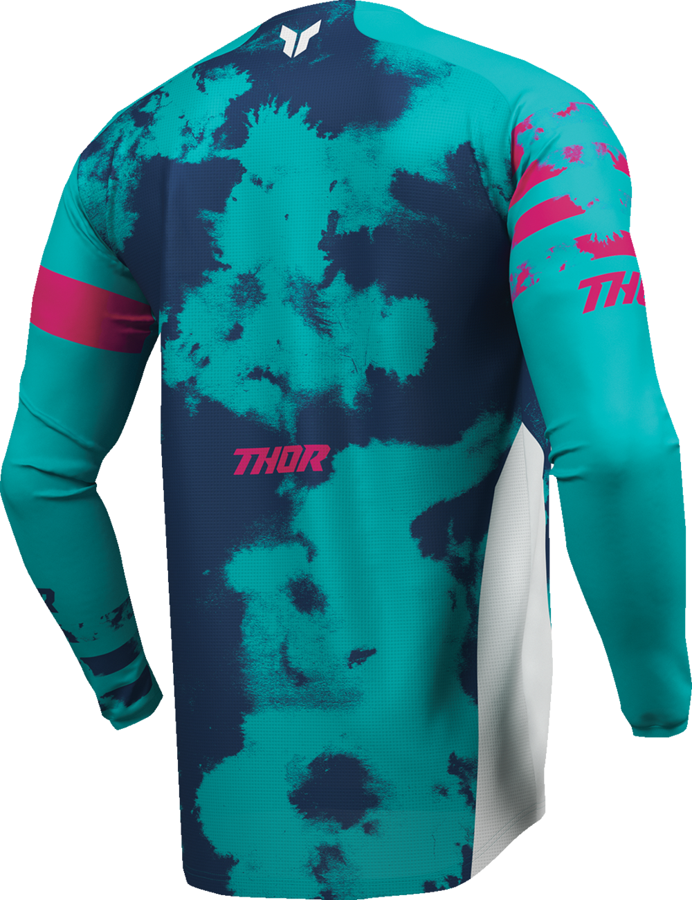 THOR Youth Launchmode Bleach Jersey - White/Aqua, Part #2912-2586