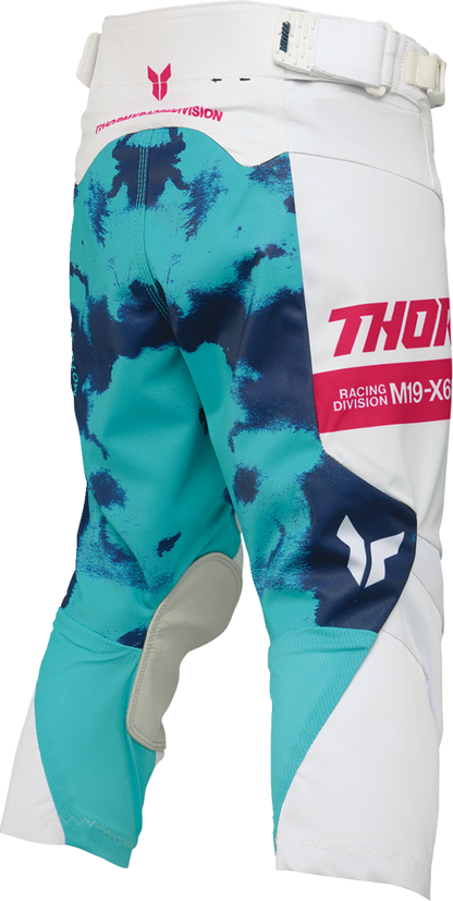 THOR Youth Launchmode Bleach Pants White/Aqua - US 20, Part Number 2903-2622