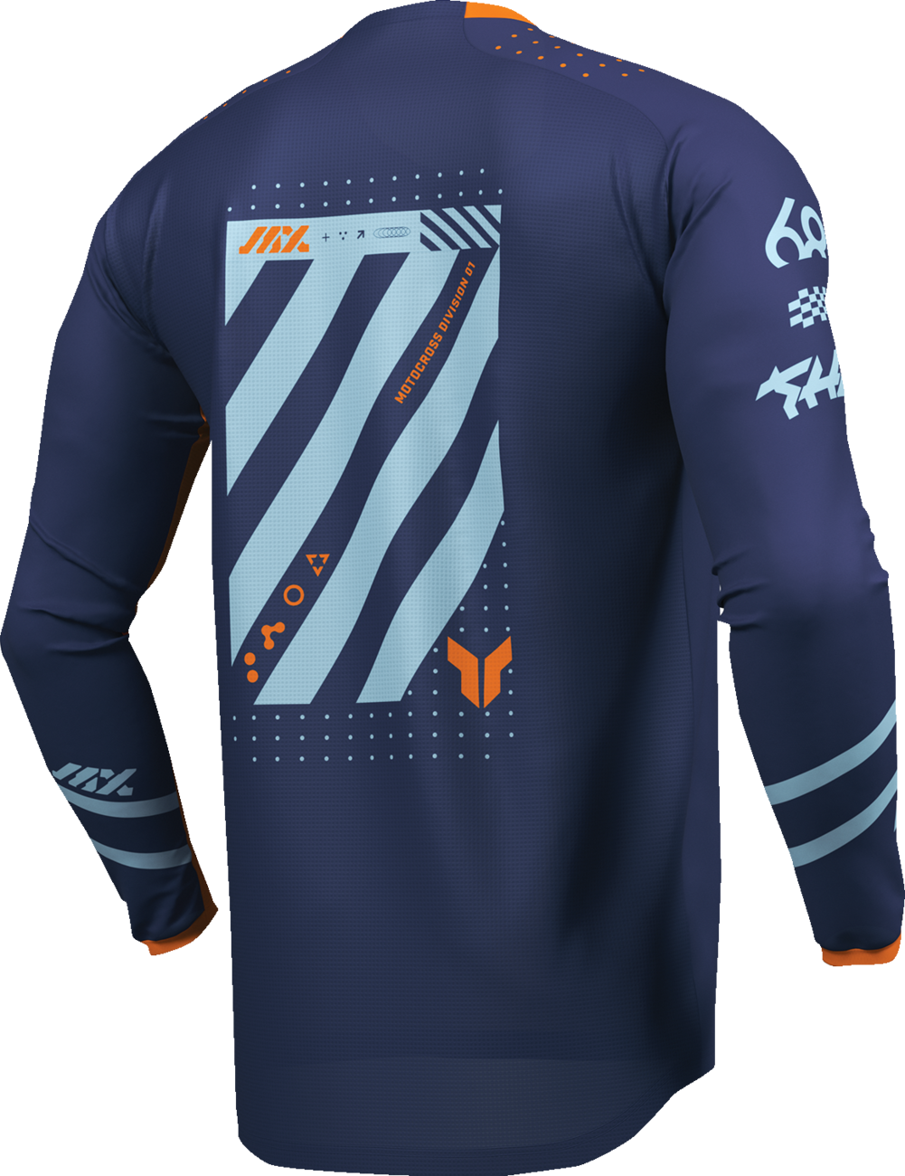 THOR Youth Launchmode Futura Jersey - Navy and Orange, XL - Part Number 2912-2601