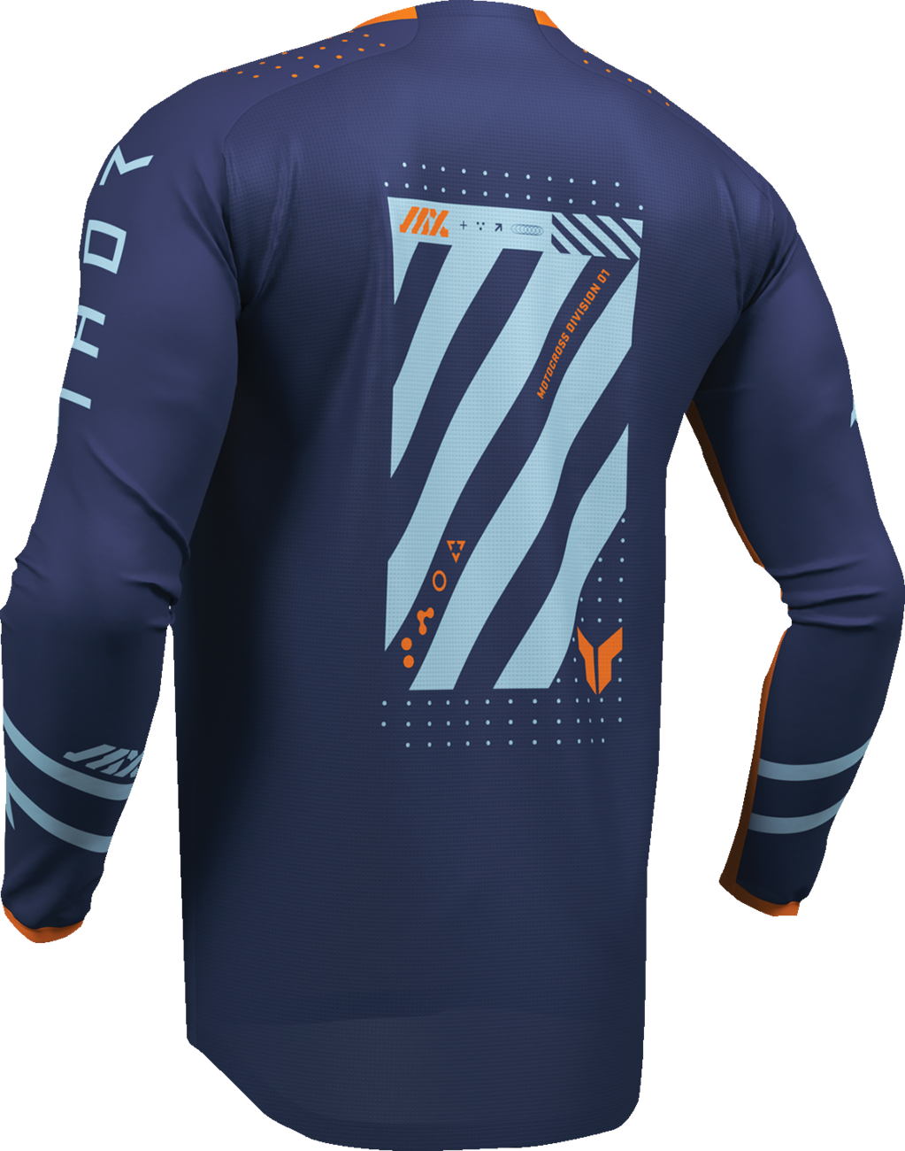 THOR Youth Launchmode Futura Jersey - Navy and Orange, XL - Part Number 2912-2601