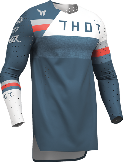 THOR Sportmode League Jersey 2XL - Blue and White, Part Number 2910-8362