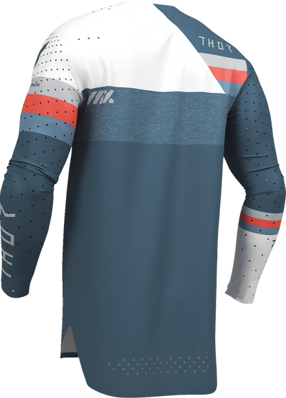 THOR Sportmode League Jersey 2XL - Blue and White, Part Number 2910-8362