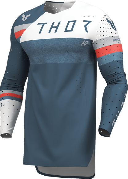 THOR Sportmode League Jersey 2XL - Blue and White, Part Number 2910-8362