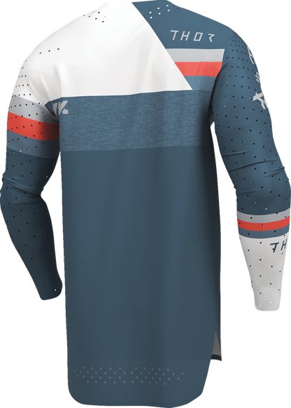 THOR Sportmode League Jersey 2XL - Blue and White, Part Number 2910-8362