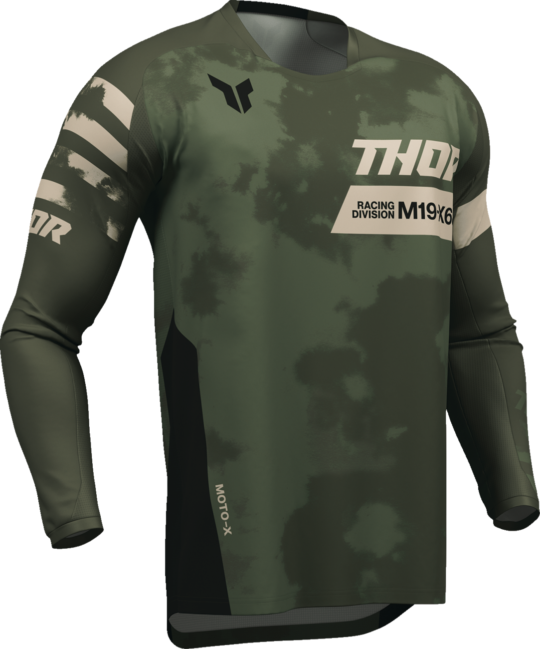 THOR Launchmode Bleach Jersey - Black/Camo Small (Part No. 2910-8394)