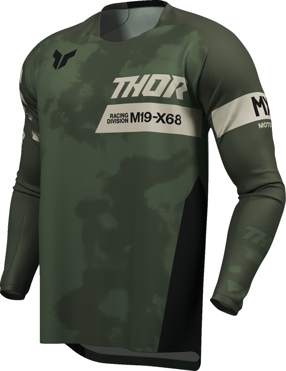 THOR Launchmode Bleach Jersey - Black/Camo Small (Part No. 2910-8394)