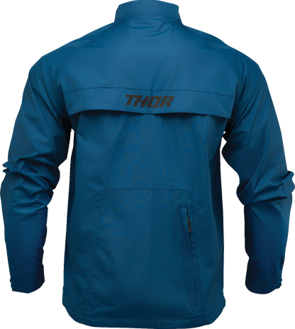 THOR Pack Jacket Storm Blue 3XL - Water-Resistant Riding Jacket with Ventilation and Storage