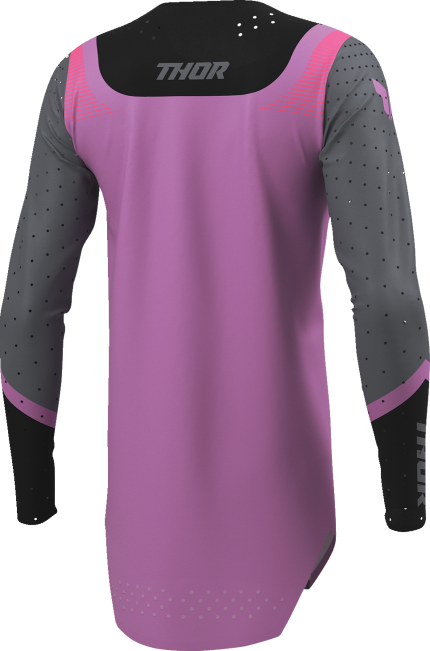 THOR Women's Sportmode Velocity Jersey - Black/Orchid - Medium (Part Number 2911-0332)