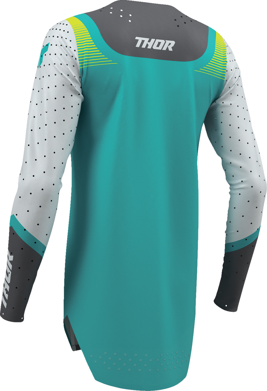 THOR Women's Sportmode Velocity Jersey - Gray/Aqua, Part Number 2911-0335