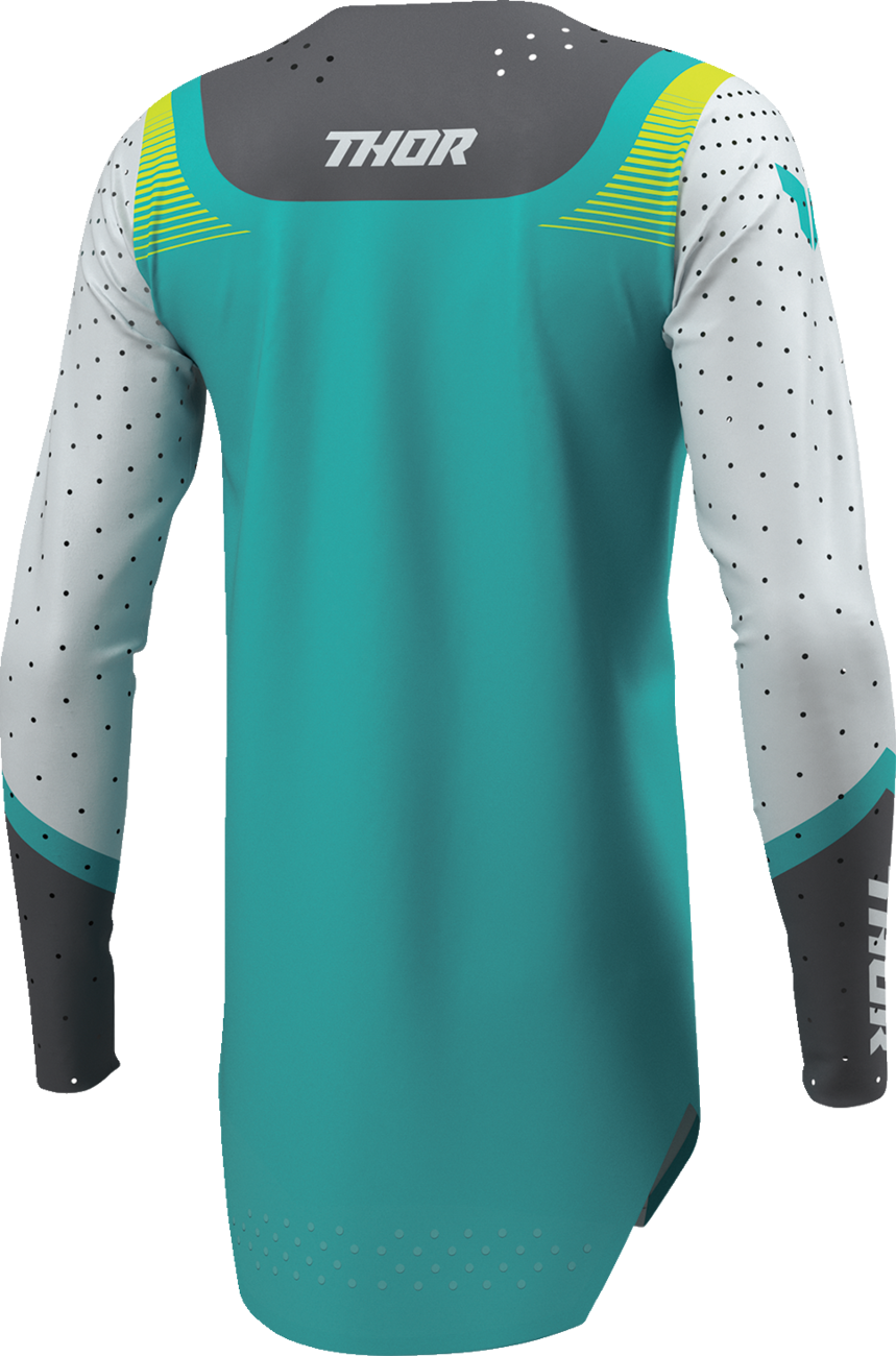 THOR Women's Sportmode Velocity Jersey - Gray/Aqua, Part Number 2911-0335