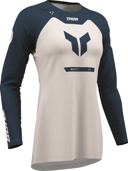 THOR Women's Ridemode Menace Jersey - Midnight/Dust, Size Large (Part #2911-0386)
