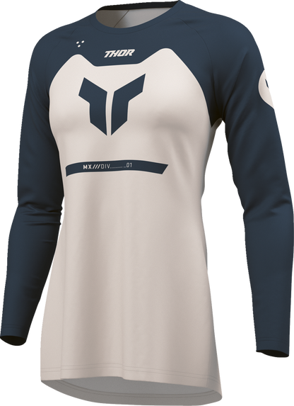 THOR Women's Ridemode Menace Jersey - Midnight/Dust, Size Large (Part #2911-0386)