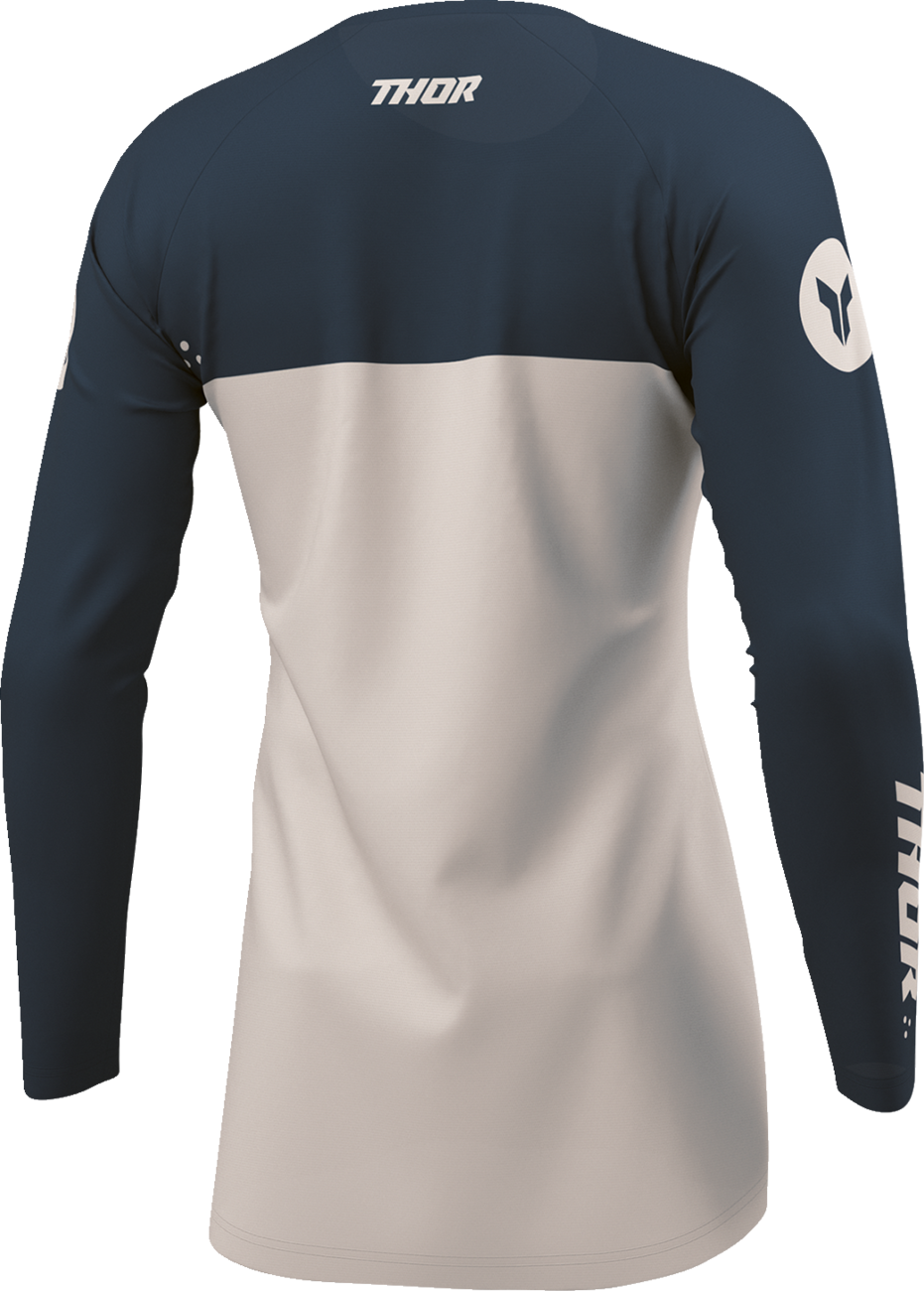 THOR Women's Ridemode Menace Jersey - Midnight/Dust, Size Large (Part #2911-0386)