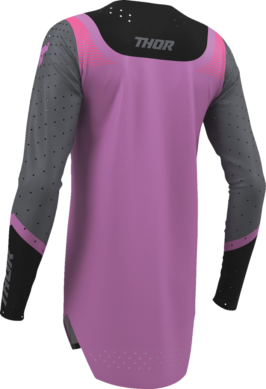 THOR Women's Sportmode Velocity Jersey - Black/Orchid, Part Number 2911-0331