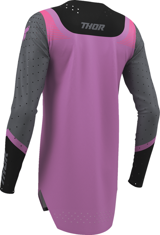 THOR Women's Sportmode Velocity Jersey - Black/Orchid, Part Number 2911-0331