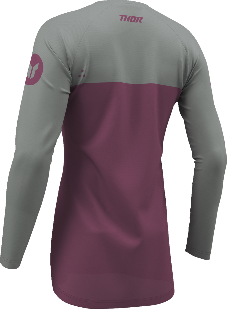 THOR Women's Ridemode Menace Jersey - Purple and Gray, Size Large - Part 2911-0380