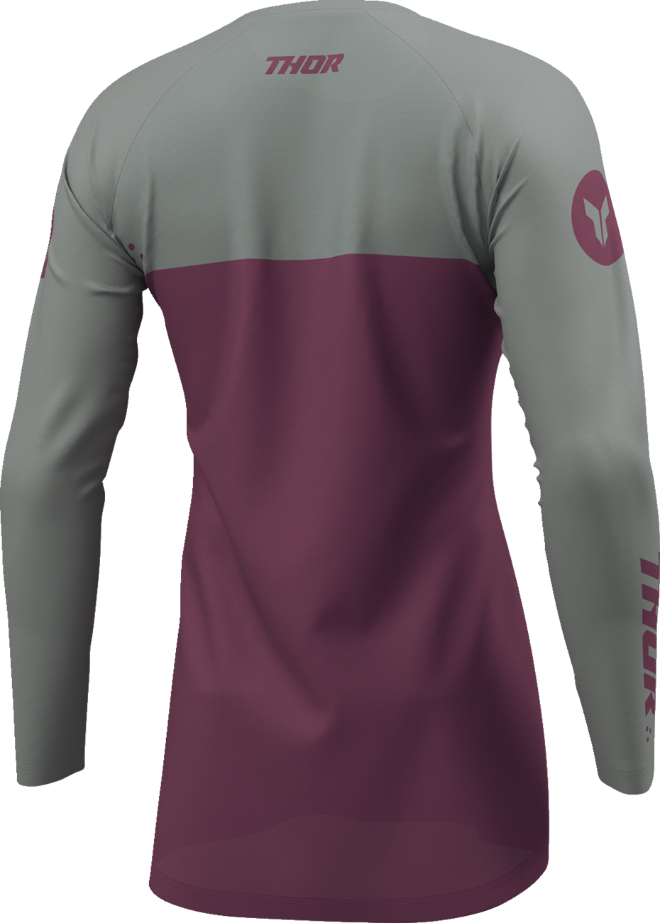 THOR Women's Ridemode Menace Jersey - Purple/Gray, Part Number 2911-0378