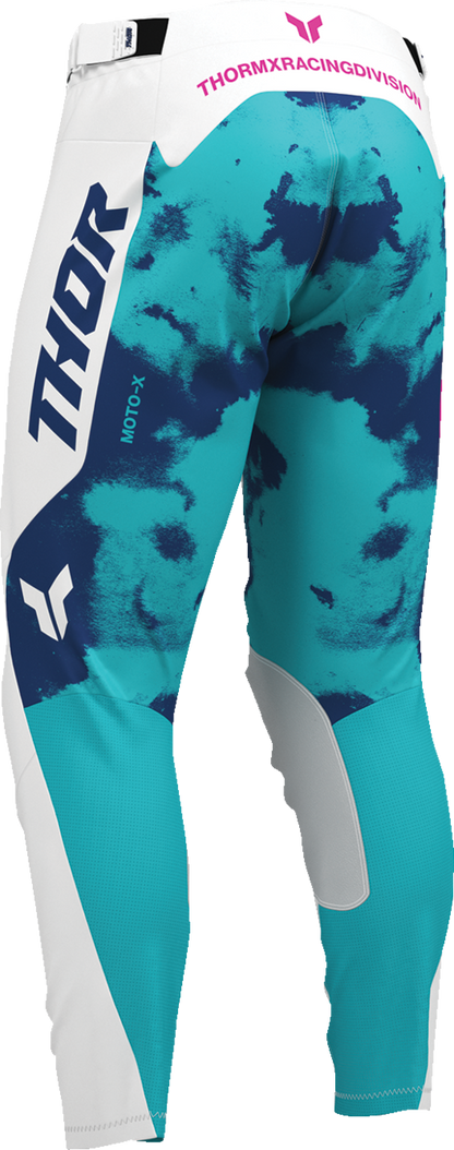 THOR Launchmode Bleach Pants - White/Aqua US 32, Part Number 2901-12314
