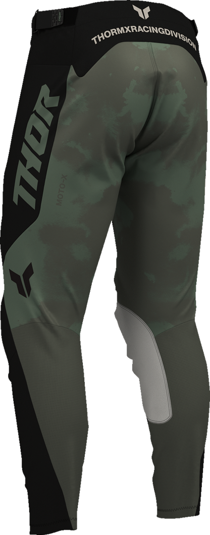 THOR Launchmode Bleach Pants - Black and Camo, US 38, Part Number 2901-12335