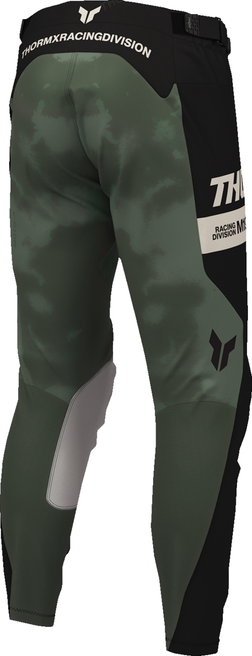 THOR Launchmode Bleach Pants - Black and Camo, US 38, Part Number 2901-12335