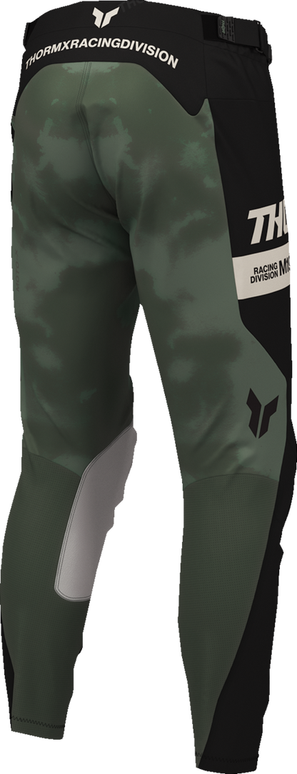 THOR Launchmode Bleach Pants - Black and Camo, US 38, Part Number 2901-12335