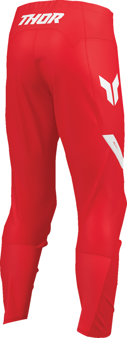 THOR Ridemode Menace Pants - Red US 46 with Precision Fit and Moisture-Wicking Liner