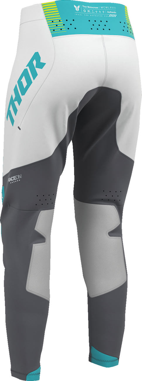 THOR Women's Sportmode Velocity Pants - Gray/Aqua, Part Number 2902-0413