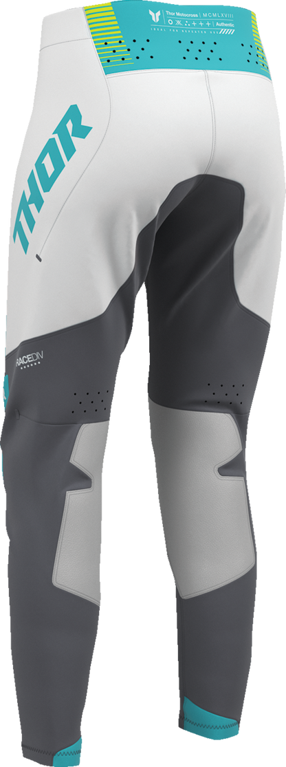 THOR Women's Sportmode Velocity Pants - Gray/Aqua, Part Number 2902-0413