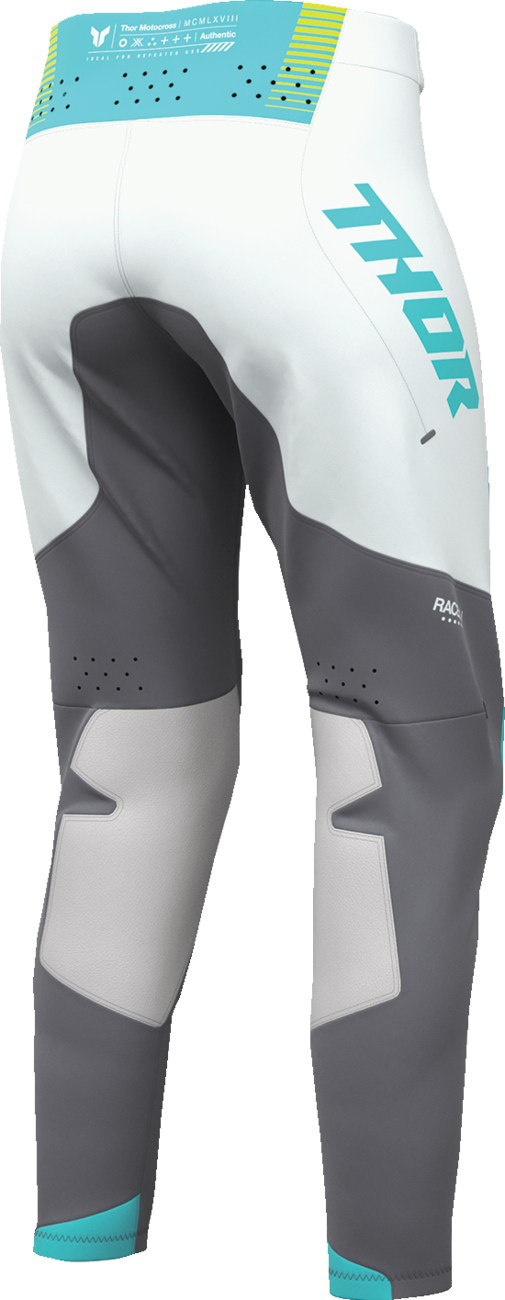 THOR Women's Sportmode Velocity Pants - Gray/Aqua, Part Number 2902-0413