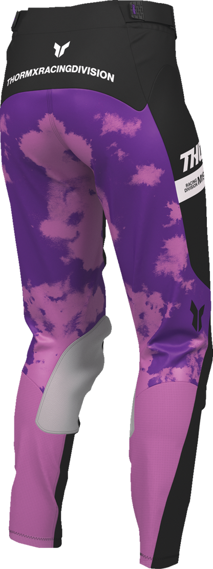 THOR Women's Launchmode Bleach Pants - Black and Orchid, US 11/12 - Part Number 2902-0429