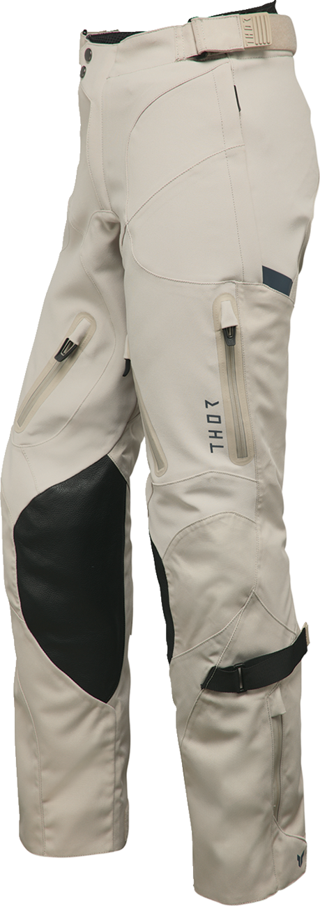 THOR Women's Range Pants - Sand/Midnight US 3/4 with Waterproof and Impact Protection - Part 2902-0459