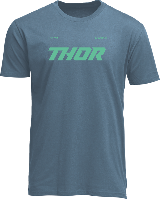 THOR Brave T-Shirt in Petrol Blue - Large - Part Number 3030-25066