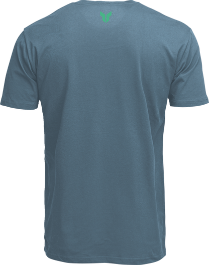THOR Brave T-Shirt - Petrol Blue, Small - 100% Cotton, Part Number 3030-25064