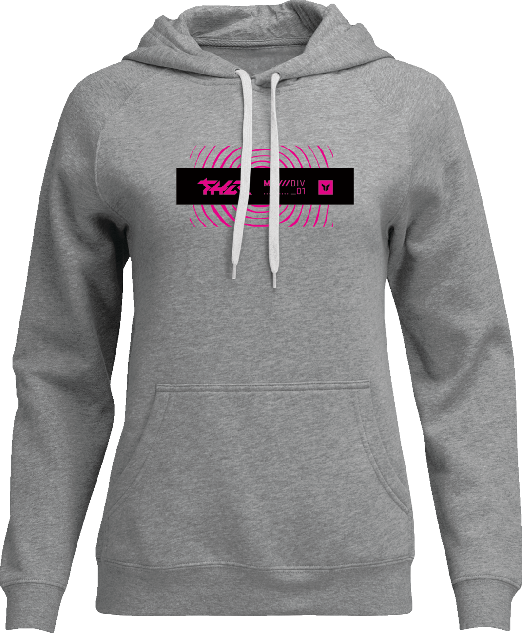 THOR Women's Mind Control Pullover Hoodie Heather Gray Small 3051-1257