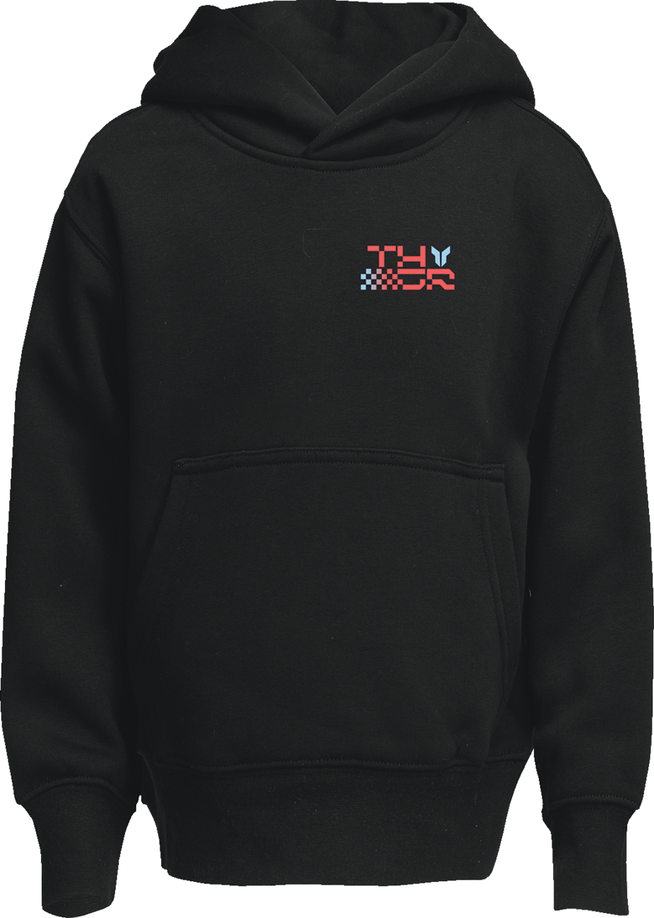THOR Youth Vantage Pullover Hoodie - Black - Extra Large (Part No. 3052-0721)