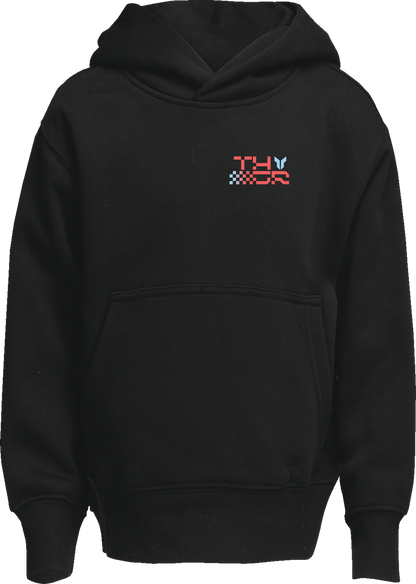 THOR Youth Vantage Pullover Hoodie - Black - Extra Large (Part No. 3052-0721)