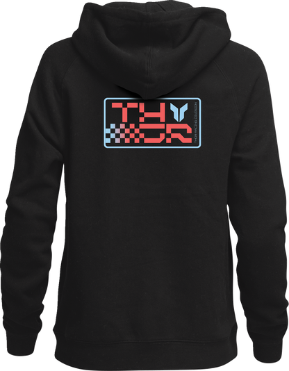 THOR Women's Vantage Zip-Up Hoodie - Black - Small (Part Number 3051-1253)
