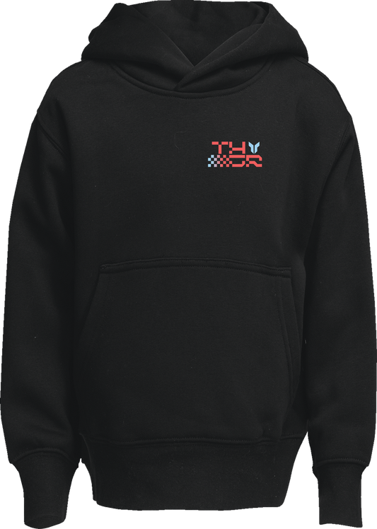 THOR Youth Vantage Pullover Hoodie - Black, Size Small - Part 3052-0718