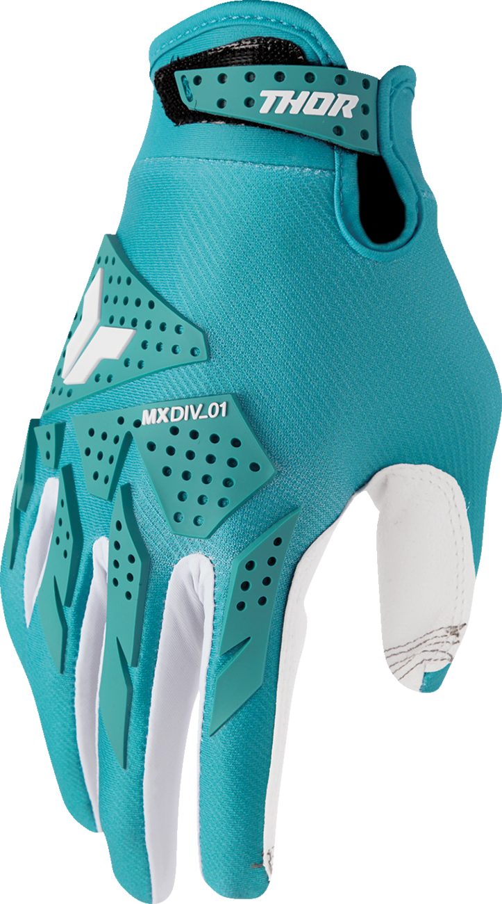 THOR Women's Launchmode XP Gloves Aqua Medium (Part #3331-0293)