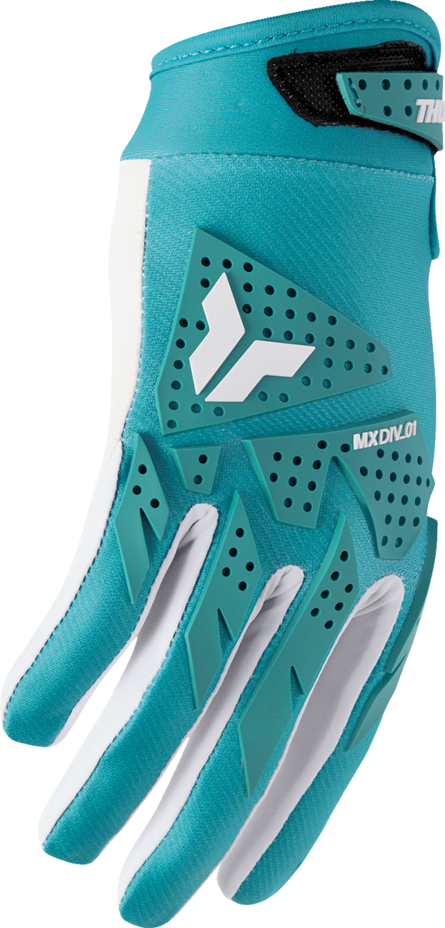 THOR Women's Launchmode XP Gloves Aqua Medium (Part #3331-0293)