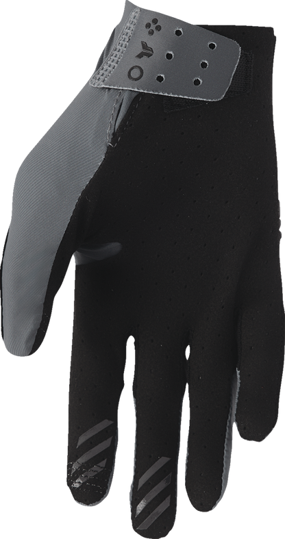 THOR Sportmode Vented Iconic Gloves – Charcoal, Medium (Part No. 3330-8297)