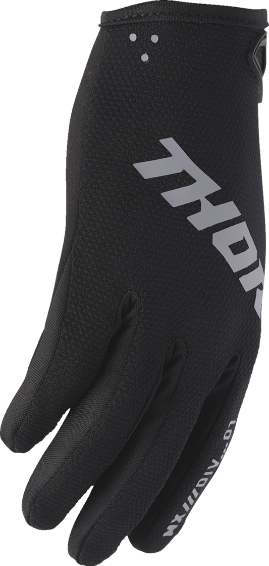 THOR Youth Ridemode Static Gloves - Black, Large (Part No. 3332-1925)