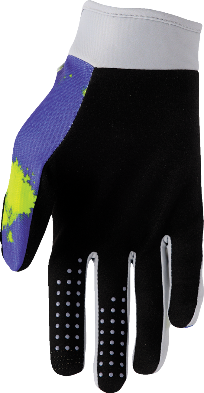 THOR Launchmode Bleach Gloves Gray/Acid Large (Part No. 3330-8322)