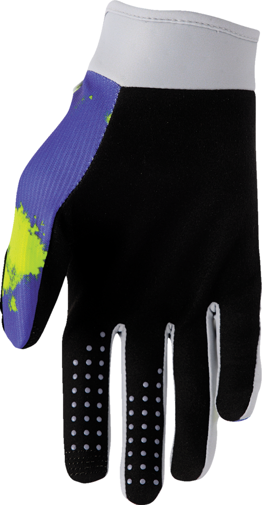 THOR Launchmode Bleach Gloves Gray/Acid 2XL - Model 3330-8324