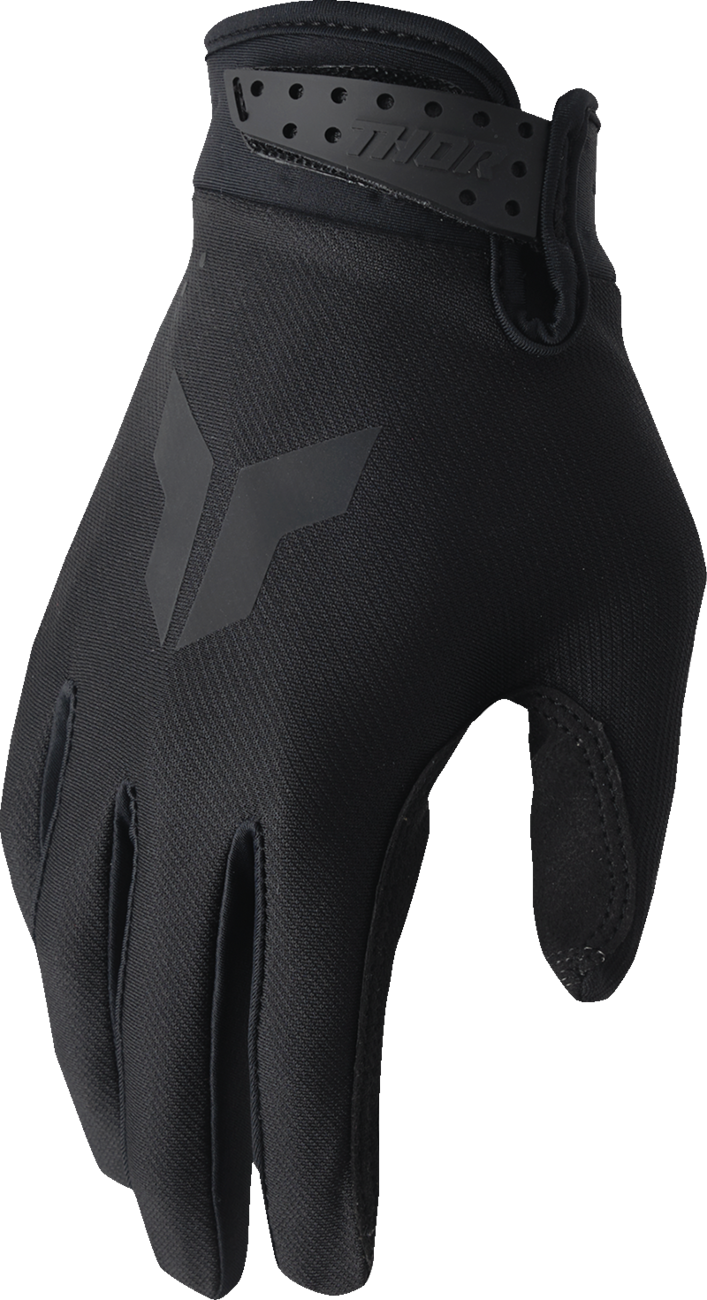 THOR Youth Launchmode Split Gloves - Black, Size 2XS - Durable Comfort and Enhanced Grip