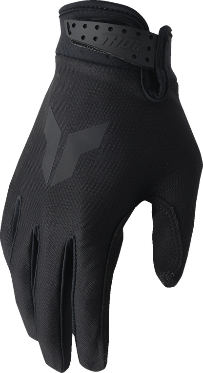 THOR Youth Launchmode Split Gloves - Black, Size 2XS - Durable Comfort and Enhanced Grip