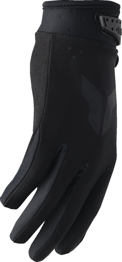 THOR Youth Launchmode Split Gloves - Black, Size 2XS - Durable Comfort and Enhanced Grip